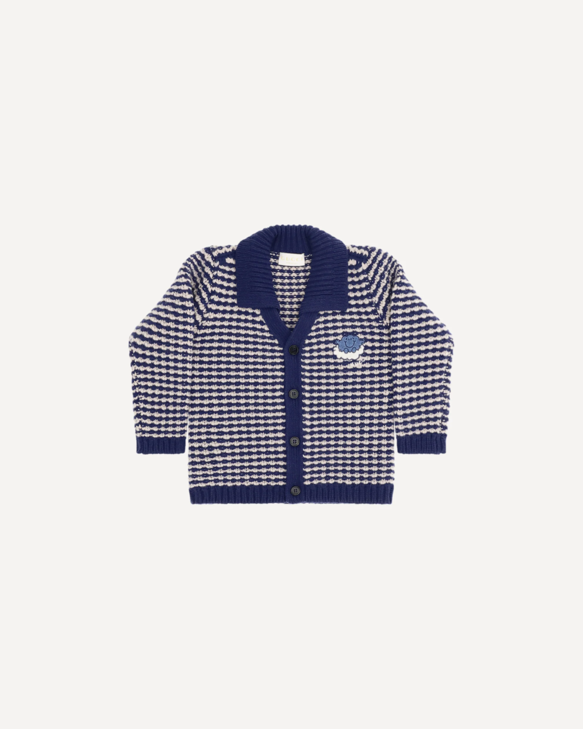 Striped wool Cardigan with Mr. Happy - Image 3