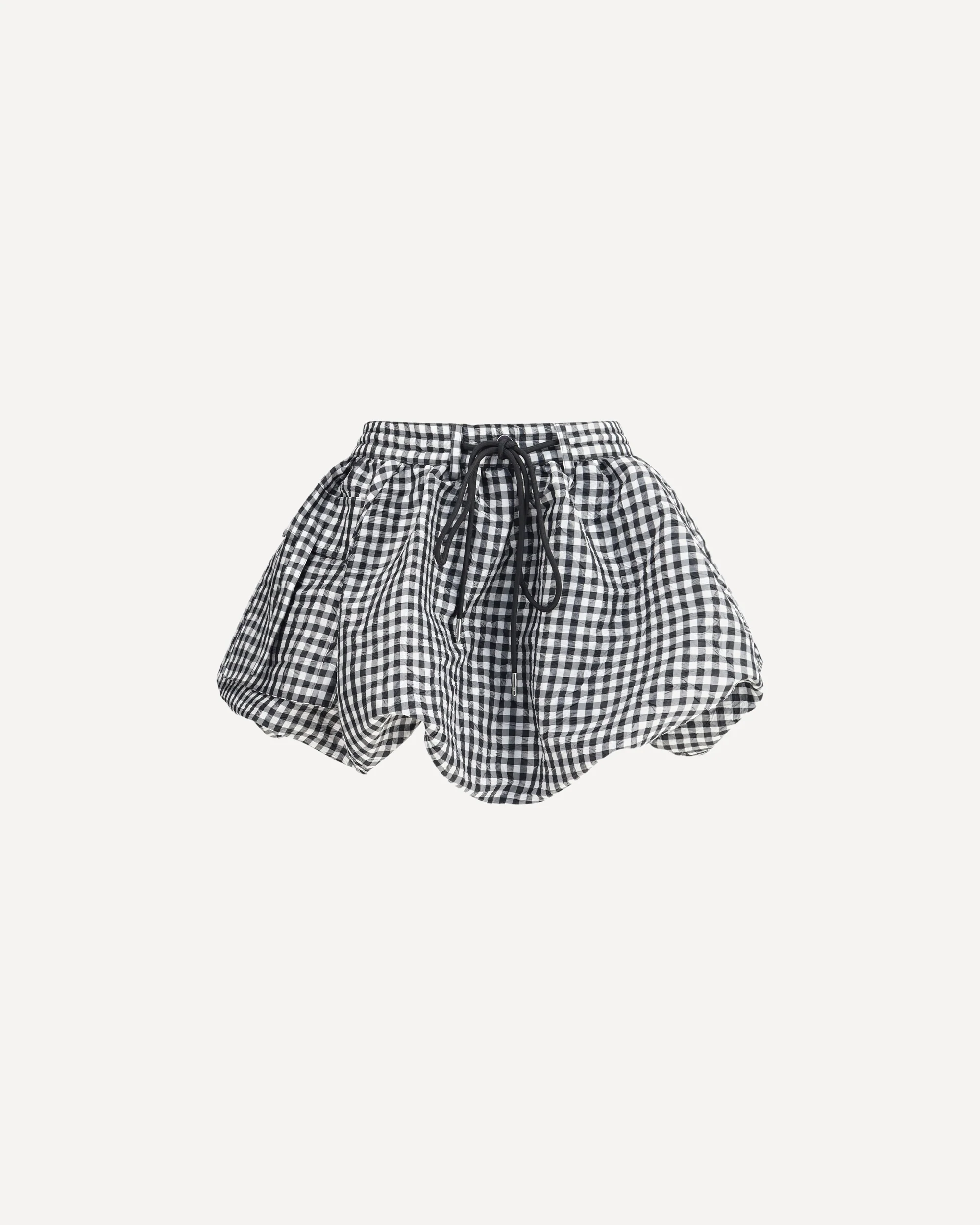 Vichy pattern balloon Miniskirt - Image 3