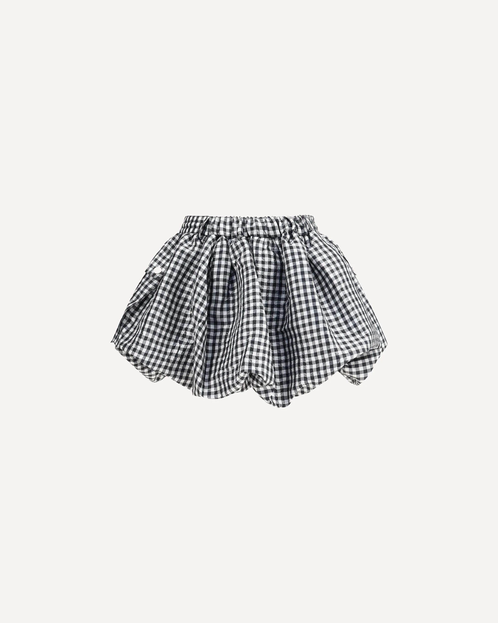 Vichy pattern balloon Miniskirt - Image 4